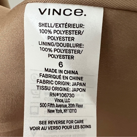 Vince Double Breasted Blazer in Sand Dollar Beige Size 6 - Picture 6 of 7